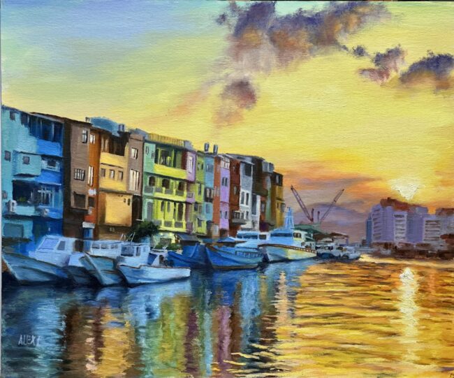 Zhengbin Harbor at Dusk