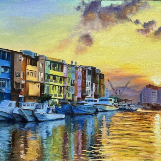 Zhengbin Harbor at Dusk