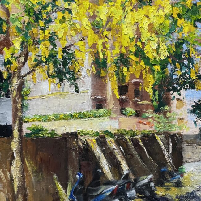 Yellow Blossoms at the Corner